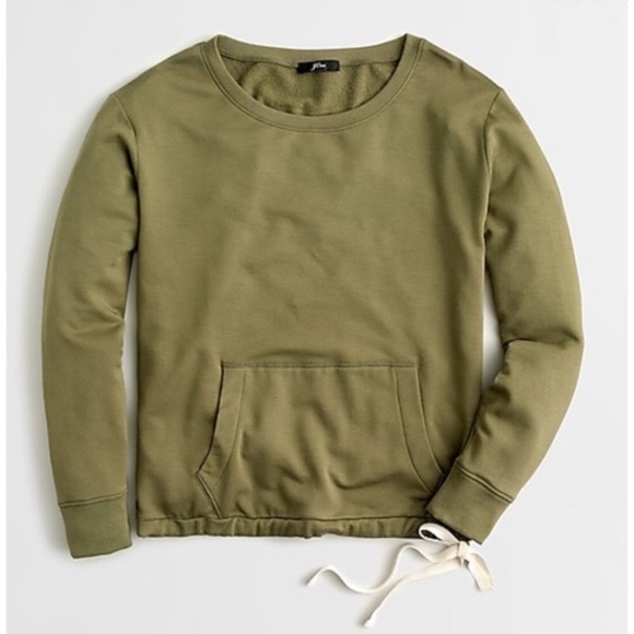 j crew pocket sweatshirt